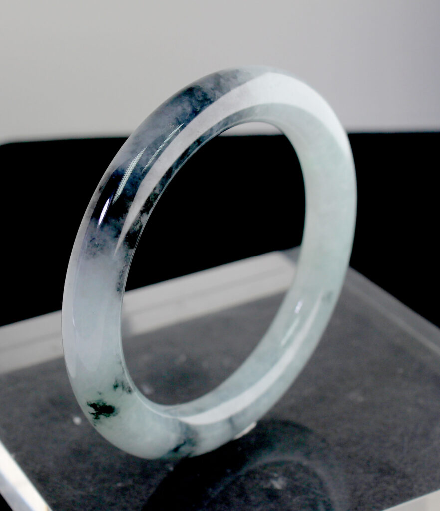 Natural Ice-type Black Chicken Jade Bracelet