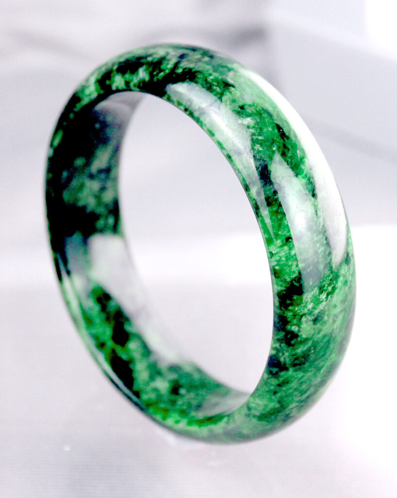 Natural Flower Jadeite Bracelet