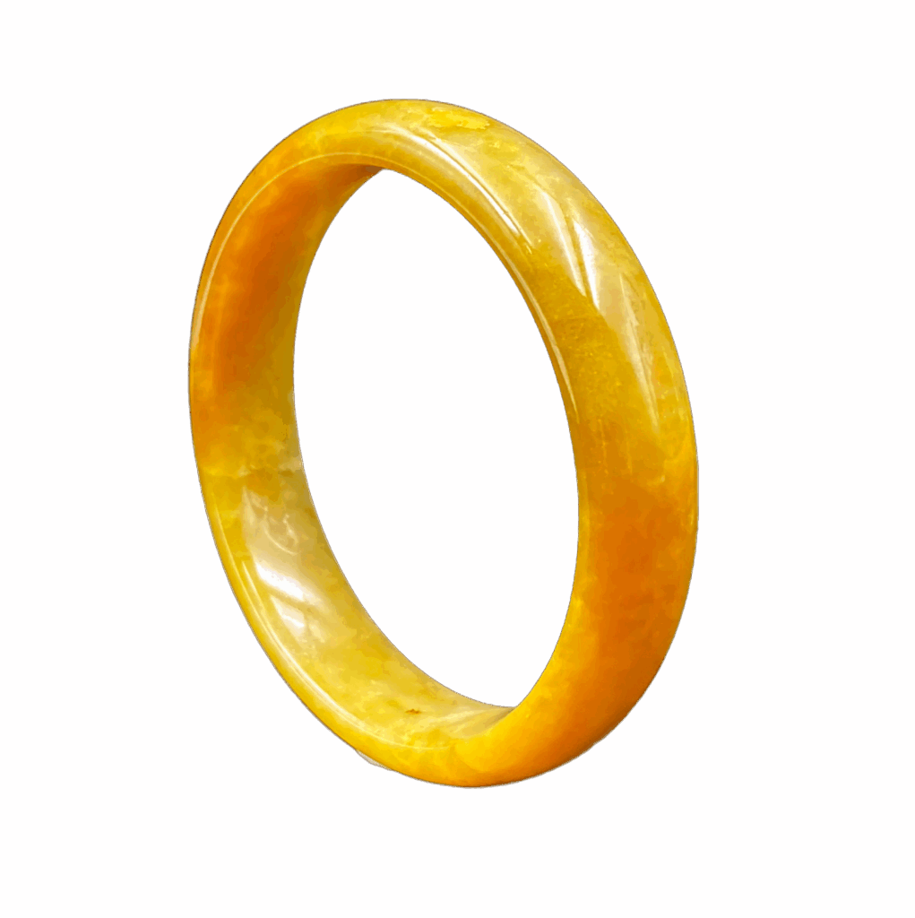 Natural Honey - Yellow Ice - Type Jadeite Bracelet