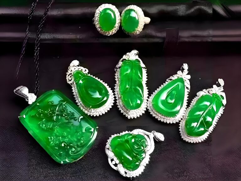 Natural jadeite carving displaying traditional craftsmanship with vibrant green coloration, showcasing the cultural significance and quality factors that determine jade value in Eastern collecting traditions.