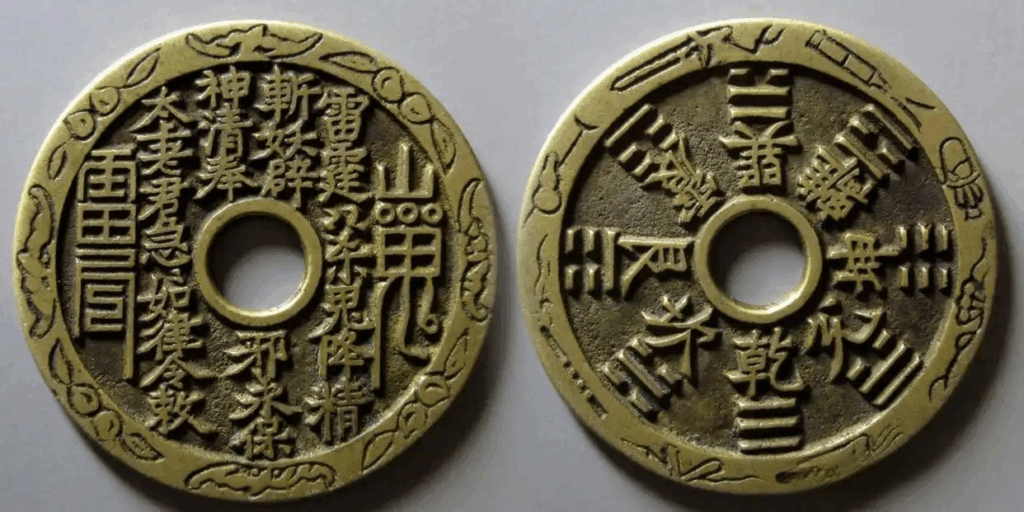 XRF alloy analysis graph showing tin-lead ratios in Warring States vs. Qing charm coins