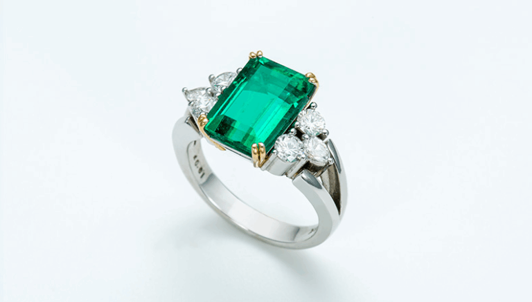 Deep green Colombian emerald crystal specimen