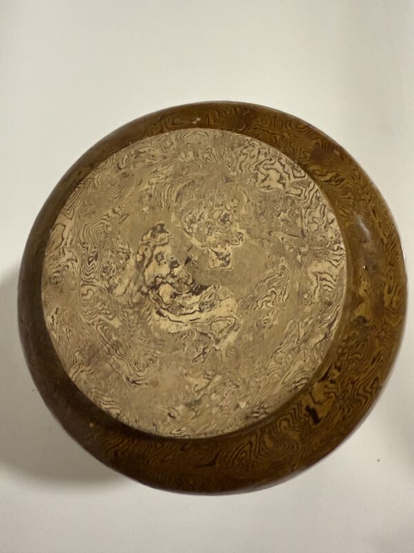 Qing Dynasty Glue-tire Yellow Glaze Lion-knob Covered Jar - Image 2