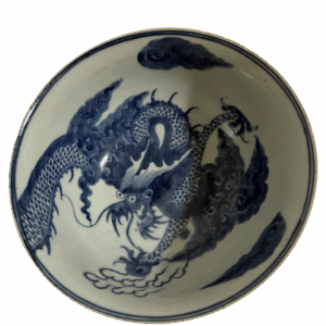 Large Bowl with Over-the-Wall Dragon Pattern from the Qianlong Reign of the Qing Dynasty