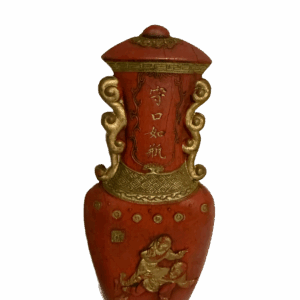 Vermilion Inkstick Marked "Made in the Reign of Emperor Qianlong"