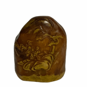 Tianhuang Stone Seal with Landscape and Figure Carvings