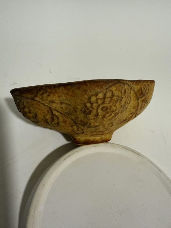 Yuan Dynasty End Imitation of Gold and Silver Ware Carved Bowl - Image 2