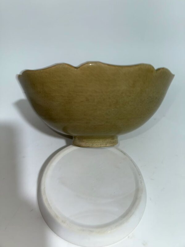 Song Dynasty Yue Kiln Celadon Lotus Bowl - Image 3