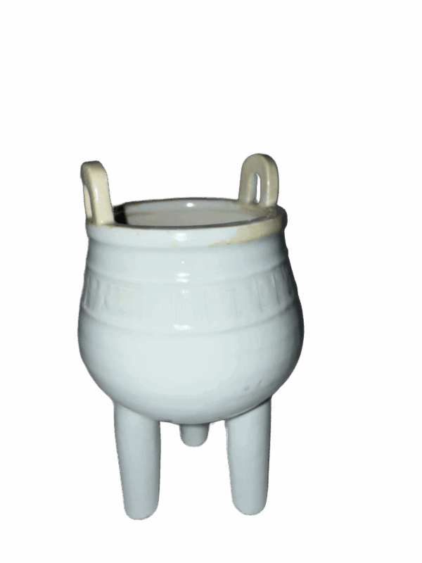 Song Dynasty Ding Kiln White Glaze Three - Legged Incense Burner