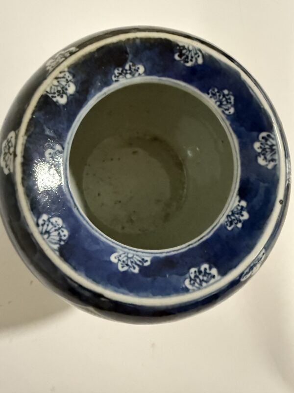 Blue-and-White Porcelain Jar with Ice Plum Pattern and Children-at-Play Design - Image 2