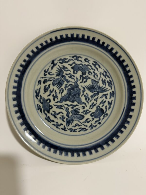Early Qing Dynasty Blue-and-White Plate - Image 4