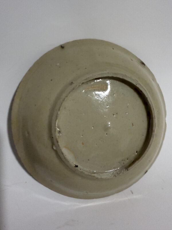 Ming Dynasty Blue-and-White Porcelain Plate with Floral Patterns - Image 2