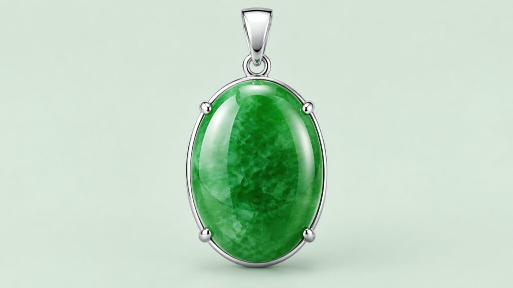 Elegant jadeite bangle glowing under contrasting warm and cool lighting in a luxurious setting